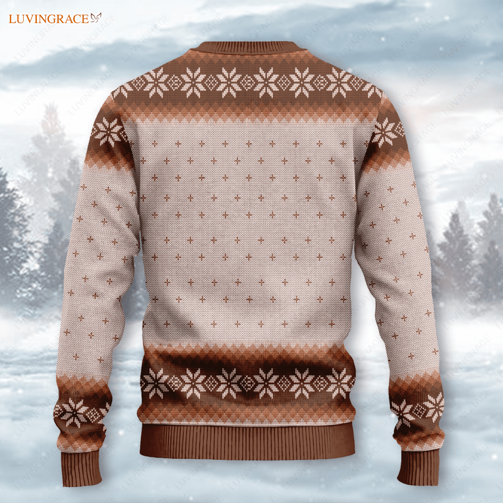 Vintage Thanksgiving Floral Pumpkin Wool Knitted Pattern Ugly Sweater Sweatshirt
