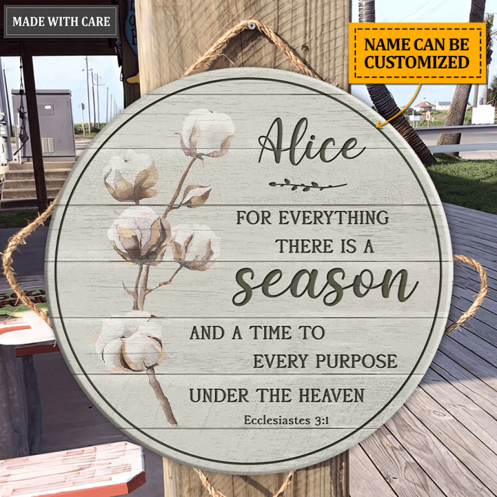 Personalized For Every Reason Is God Wood Circle Sign