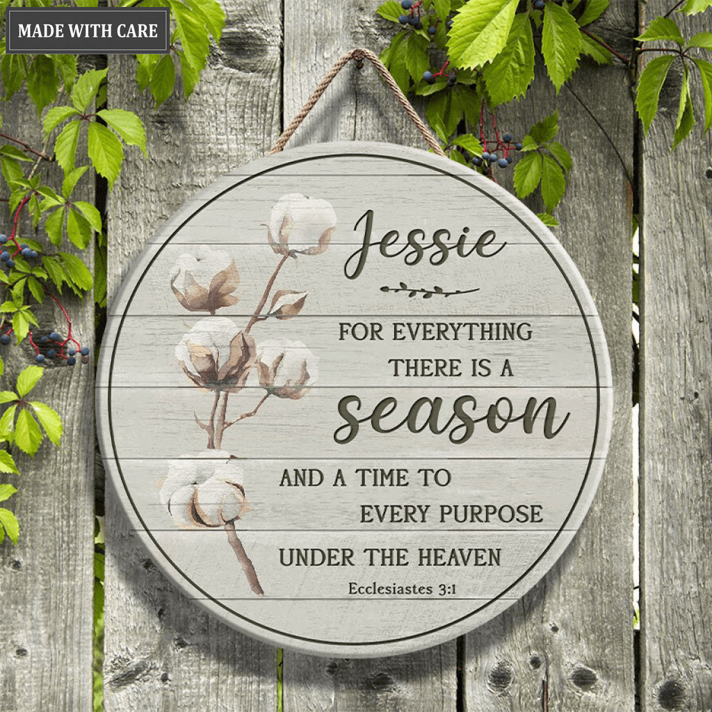 Personalized For Every Reason Is God Wood Circle Sign