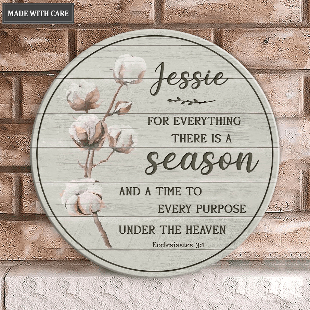 Personalized For Every Reason Is God Wood Circle Sign