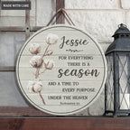 Personalized For Every Reason Is God Wood Circle Sign