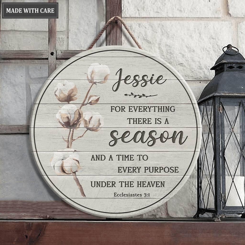Personalized For Every Reason Is God Wood Circle Sign