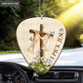 Guitar Pick Playable With Cross And I Pick Jesus Ornament