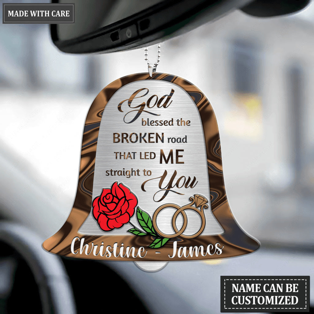 Hologram Bell God Blessed Personalized Ornament