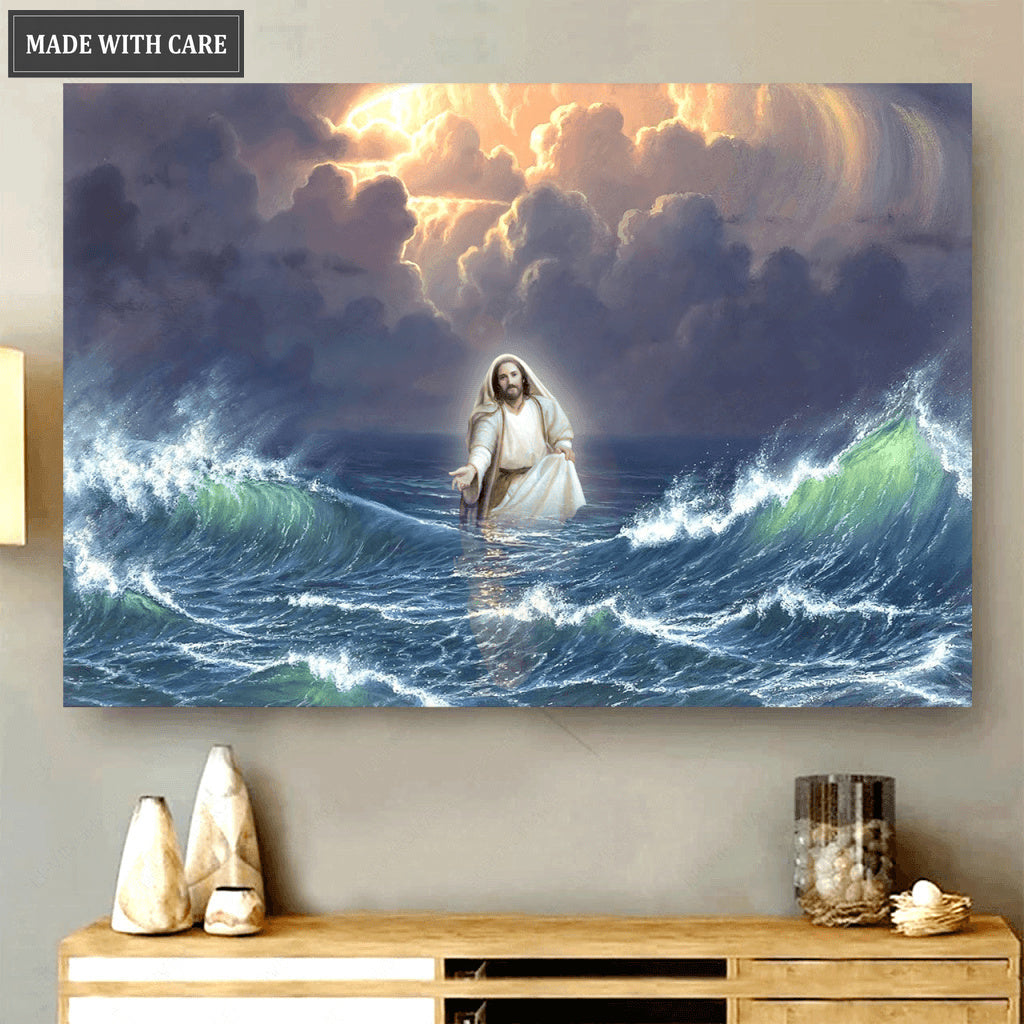Jesus Walked On The Water Wall Art