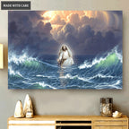 Jesus Walked On The Water Wall Art
