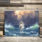 Jesus Walked On The Water Wall Art