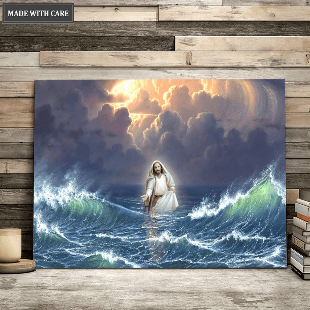 Jesus Walked On The Water Wall Art
