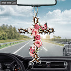 Hibiscus Cross Ornament