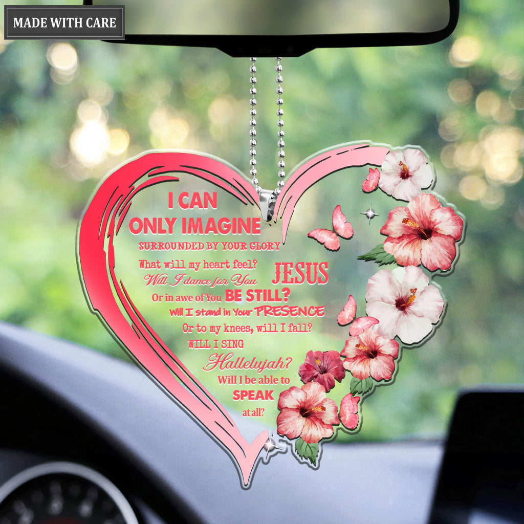 Hibiscus Surrounded By Glory Heart Ornament