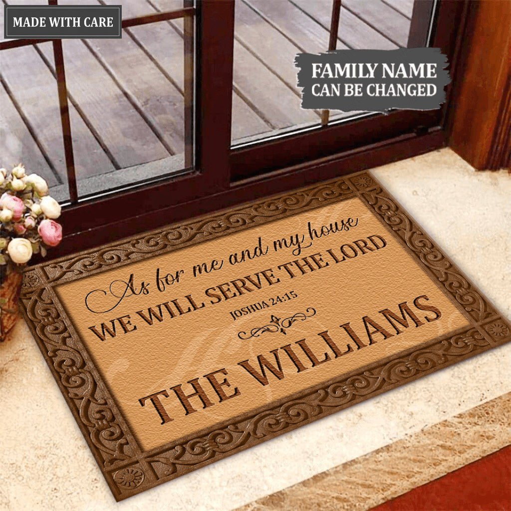 Personalized Family Doormat