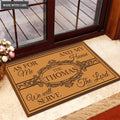 Personalized Family Name As For Me And My House We Will Serve The Lord Doormat