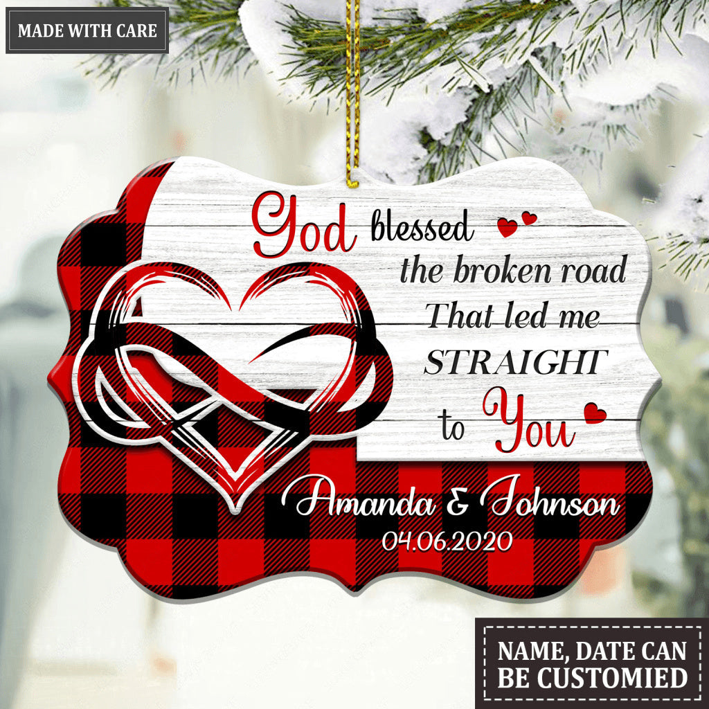 Christmas Vibe God Blessed Personalized Ornament