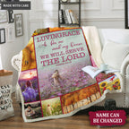 Flower Christian God As For Me And My House Personalized Blanket