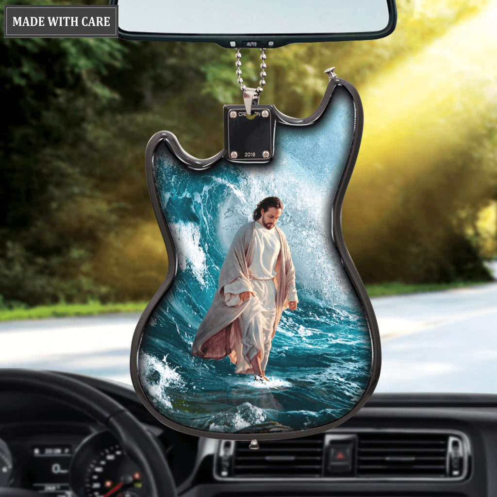Jesus Walking On The Sea Guitar Ornament