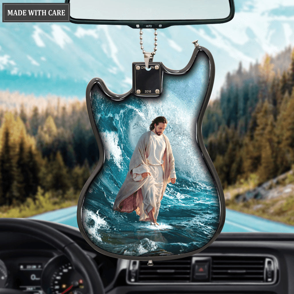 Jesus Walking On The Sea Guitar Ornament