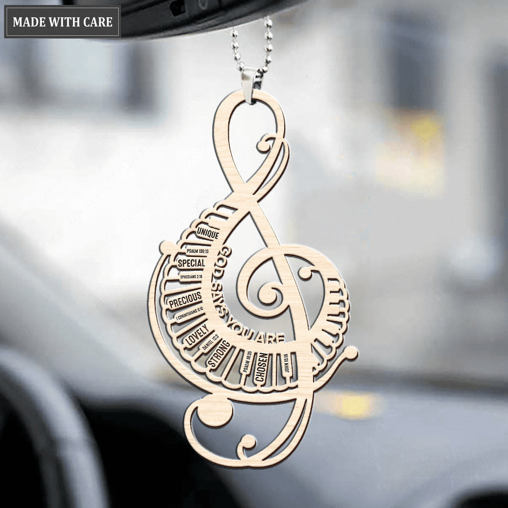 Music Note God Says You Are Ornament