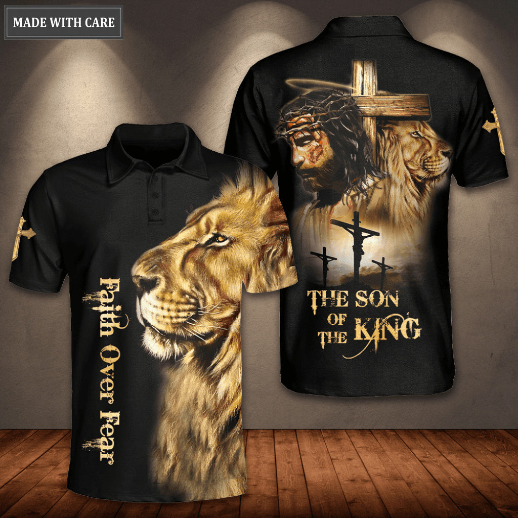 Jesus Faith Over Fear Polo Shirt