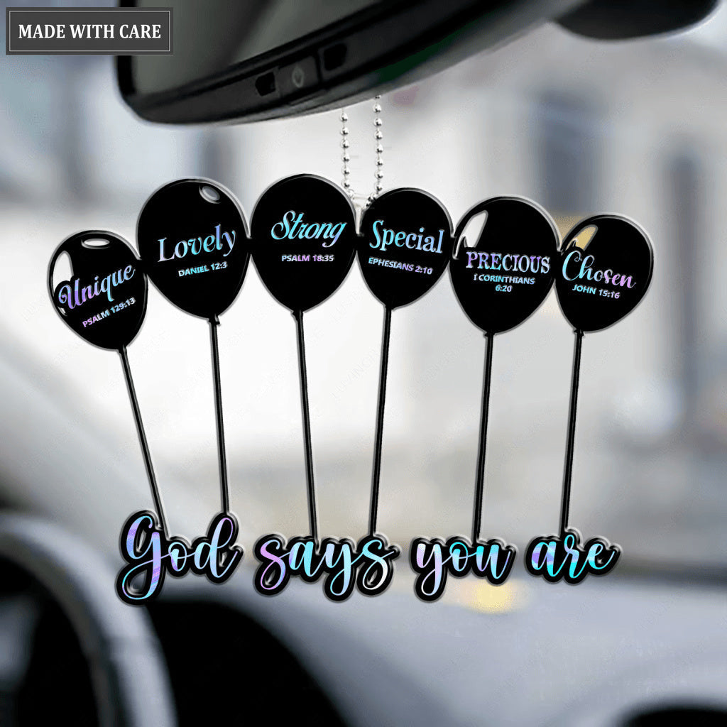 Love Balloons God Says You Are Ornament