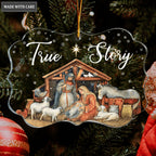 Christmas Snow True Story Transparent Ornament