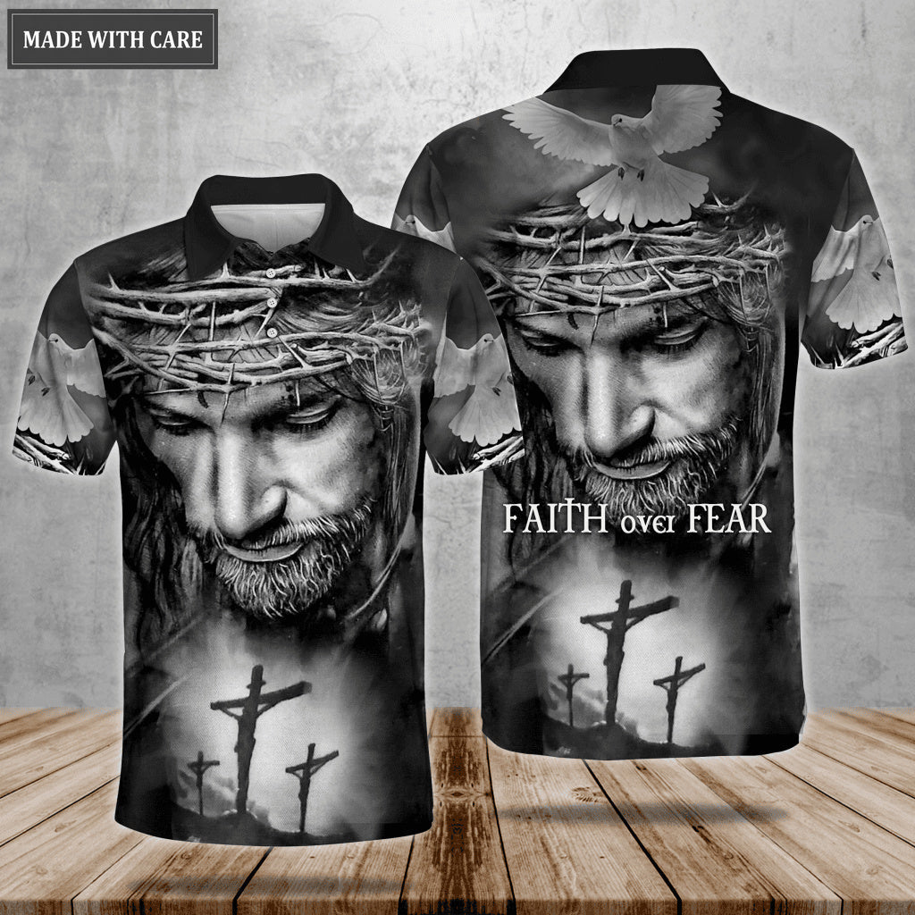 Faith Over Fear Polo Shirt