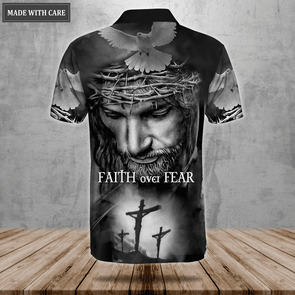 Faith Over Fear Polo Shirt