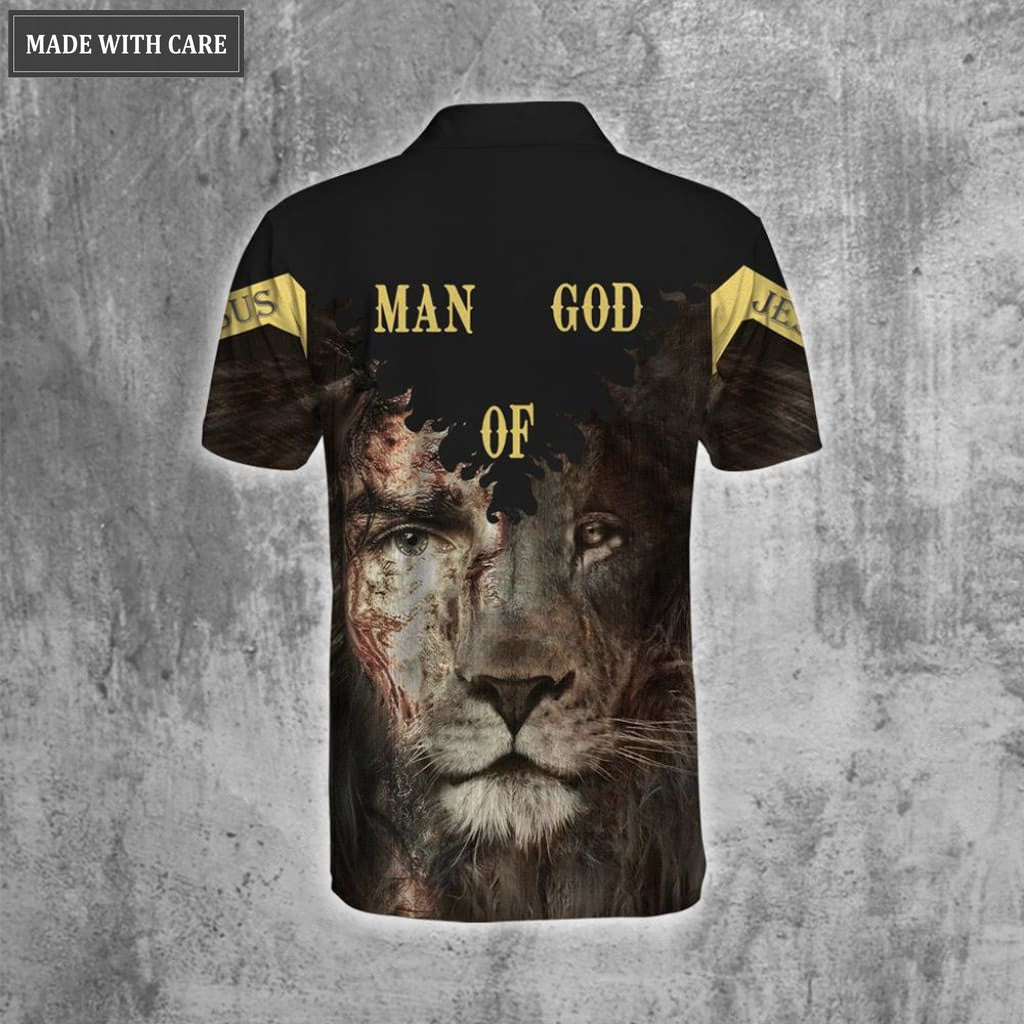 Man Of God Lion Polo Shirt