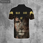 Man Of God Lion Polo Shirt