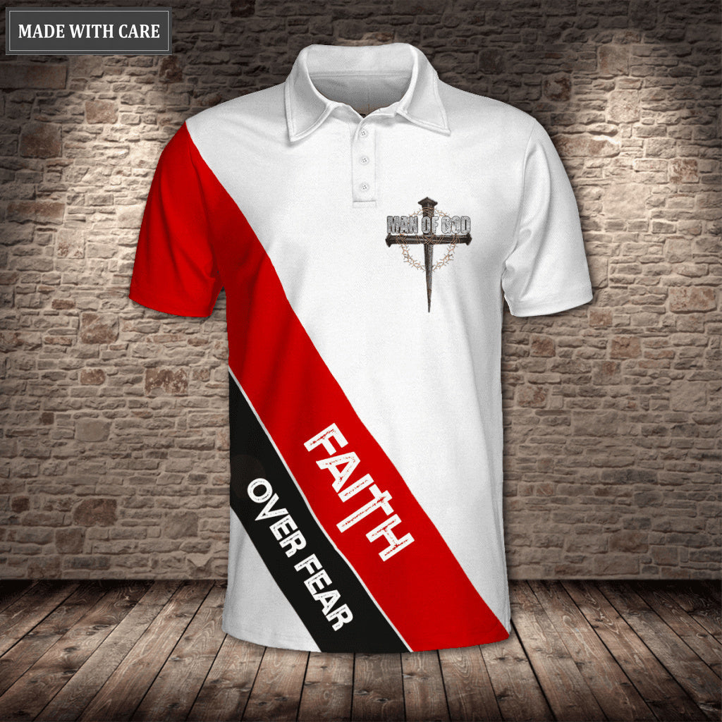 Slash Faith Over Fear Mu God Polo Shirt
