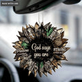 Camo Sunflower God Says You Are Ornament