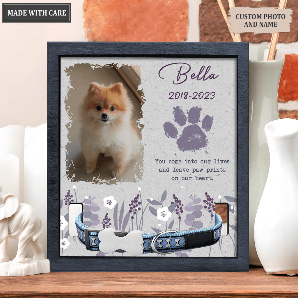 Purple Wildflower You Come Into Our Lives - Personalized Custom Pet Memorial Sign