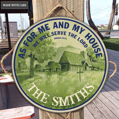 As For Me Vintage Circle Personalized Sign