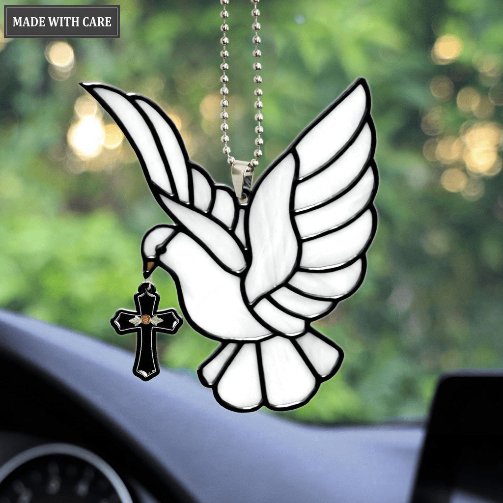 Dove Cross Catcher Car Hanging Ornament