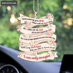 Floral Ribbon Surrounded By Glory Ornament
