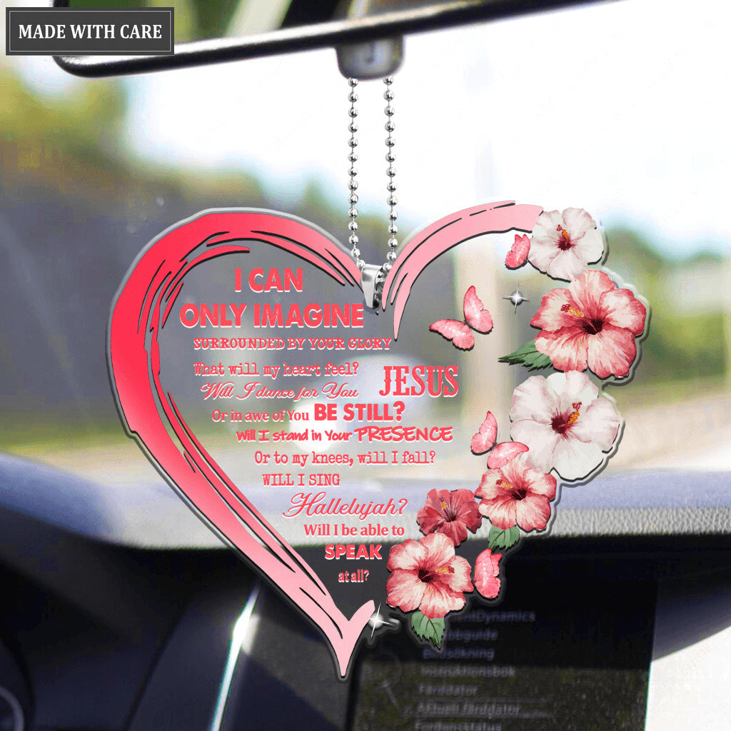 Hibiscus Surrounded By Glory Heart Ornament