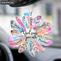 Boho Feather God Says You Are Ornament