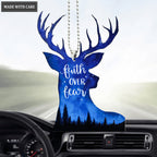 Deer Faith Over Fear Ornament