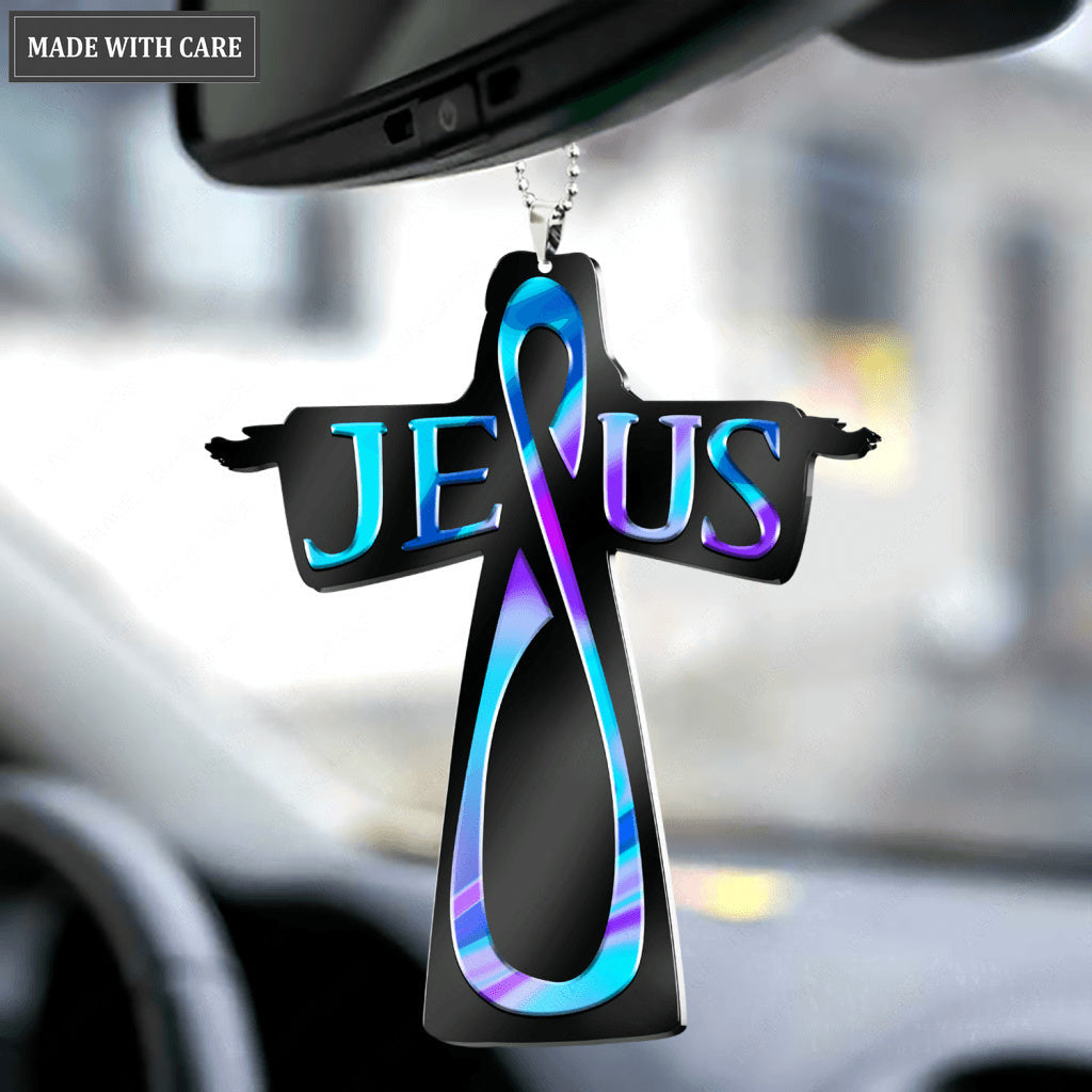 Jesus Outstretched Arms Cross Ornament