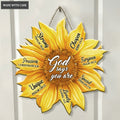 Sunflower God Says You Are Heteromorphic Wood Sign
