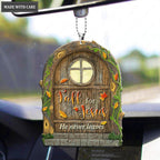Fairy Door Fall For Jesus He Never Leaves Ornament