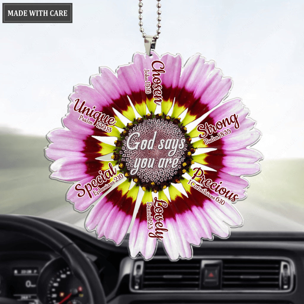 Mix Daisy God Says You Are Ornament