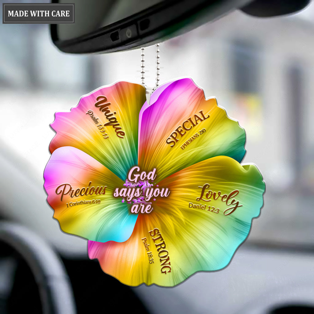 Flower Tropical God Says You Are Ornament