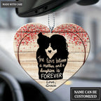 Love Between Mother And Daughter Silhouette Personalized Ornament