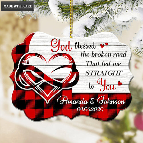Christmas Vibe God Blessed Personalized Ornament