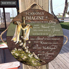 Rugged Cross By Glory Wood Circle Sign