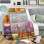 Flower Christian God As For Me And My House Personalized Blanket