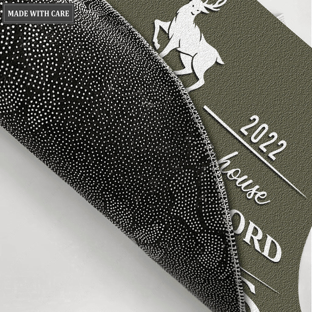 Deer Serve The Lord Personalized Doormat