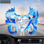 Heart With Seahorse Couple God Blessed Personalized Ornament