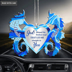 Heart With Seahorse Couple God Blessed Personalized Ornament