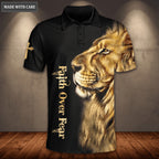 Jesus Faith Over Fear Polo Shirt